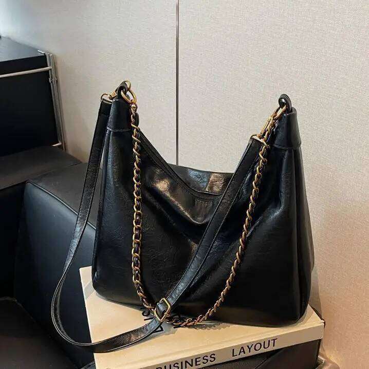 2025 New Women's Tote Crossbody Feel Chain Shoulder Bag For Work Evening Party