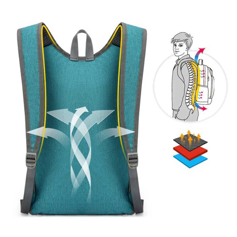 20L Portable Foldable Backpack Men Women Ultralight Casual Folding Bag Outdoor Climbing Cycling Hiking Knapsack Travel Daypack W250603