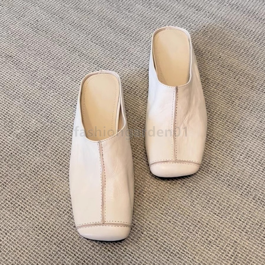 designer sandals womens half slippers fashion casual sandal women's slides outdoor inner height leather luxury sandals french wedge retro lazy sa