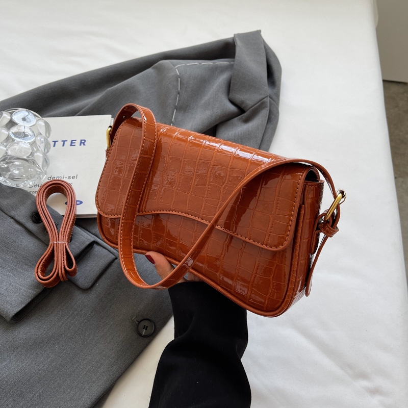 Niche Design Handbag 2025 New Shopping Bag Simple Fashion Small Square Bag Free Shipping High-end Commuter Glossy Designer Crossbody Bag For Women