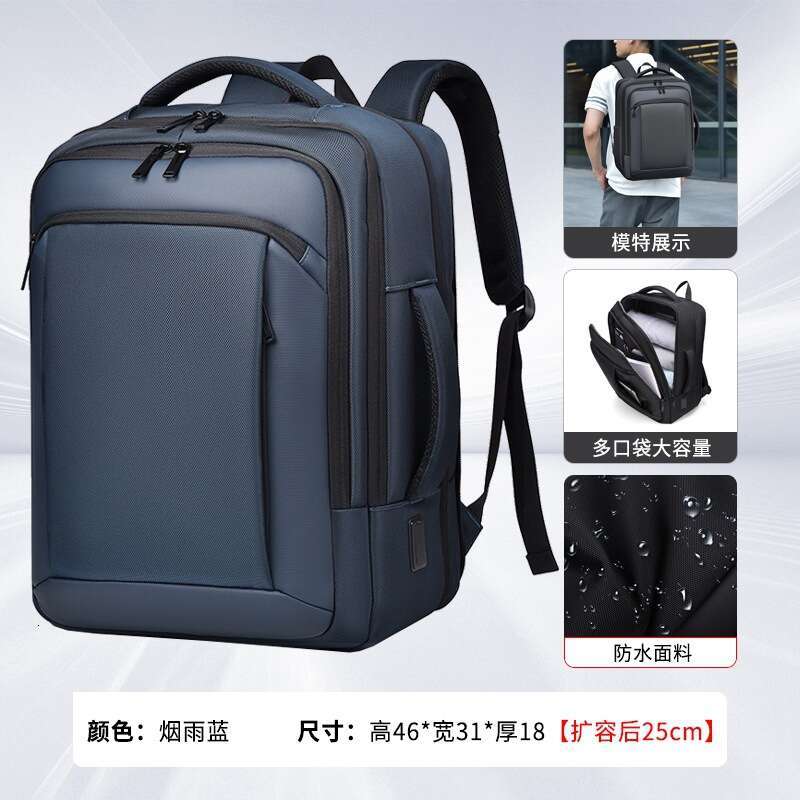 Men's High-End Fashion Women's Backpack Ballistic Nylon Waterproof Laptop Commuter Lightweight School Bag