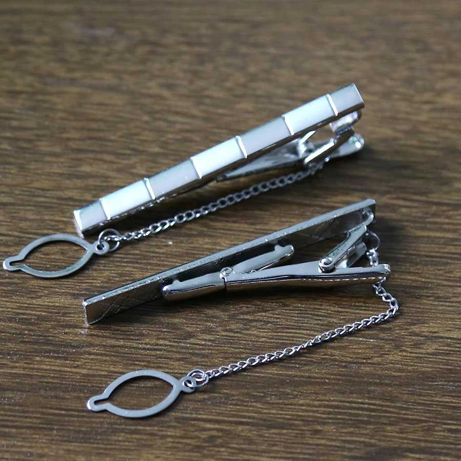 New Tie Clip Fashion Style Necktie Men Metal Simple Bar Clasp Practical Bowtie Clasp Tie Pin for Mens Gift Accessories W250604
