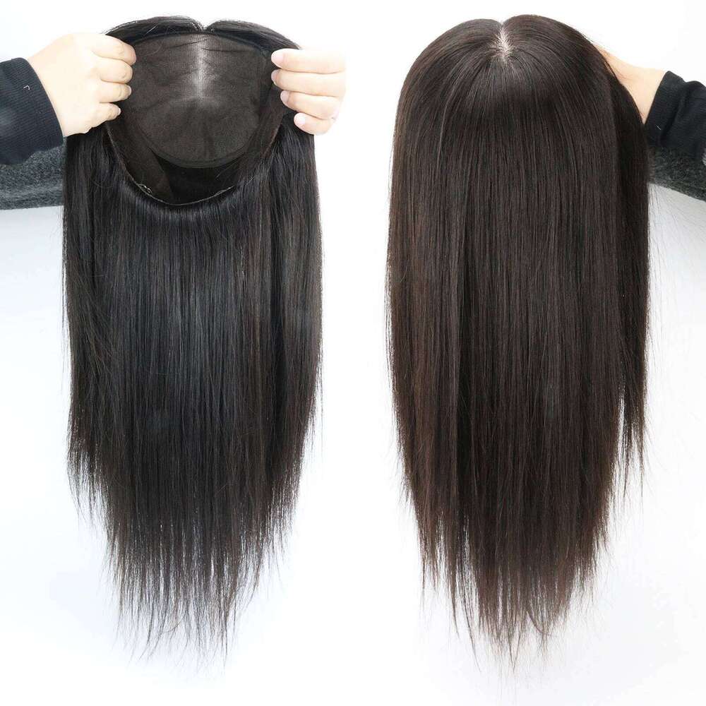 Hand Tied Real Virgin European Human Hair Base Full Lace Natural Scalp Look Light Breathable Silk Top Wig for Women