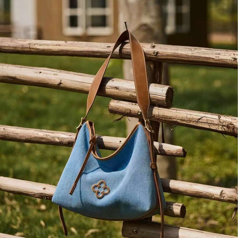 Women's Bags Designer Women's Bags Designer Kasile New Style Songtao Hobo Underarm Denim Jeans Niche Design Simple Large Capacity Single Sho