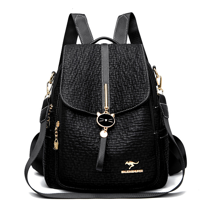 Free Shipping Backpack New Fashion Versatile Women's Bag Simple Versatile Large Capacity Outdoors Student Designer Bag Backpack Simple Crossbody 