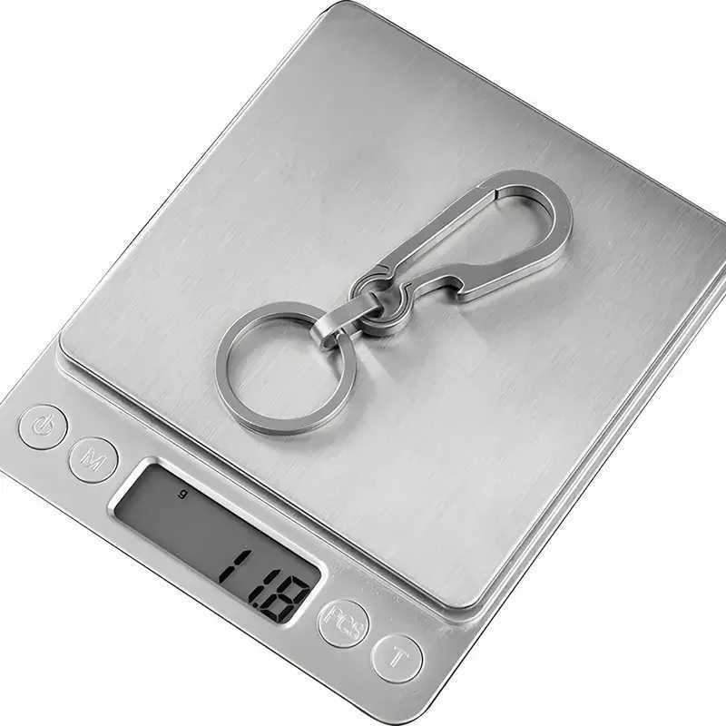 Titanium Carabiner Keychain Carabiner Hook Key Ring Key Holder with Bottle Opener for Camping Hiking Fishing Travel Outdoor M250604