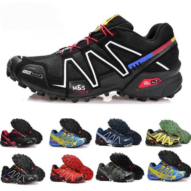 Speedcross 3 CS III Jade yellow Men Shoes Walking Ourdoor Zapatillas Crosspeed Speed cross Sport Sneakers Athletic Hiking 36-46