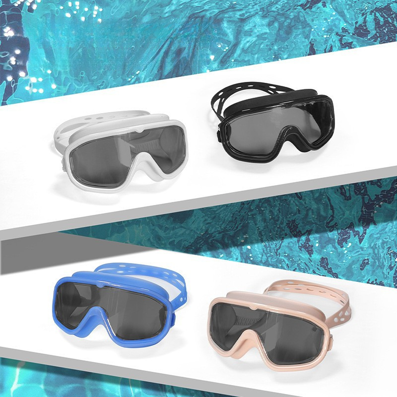 Swimming for Adults, UV Protection, Anti-Glare, Anti-Fog, Waterproof Diving Set, Swim Goggles