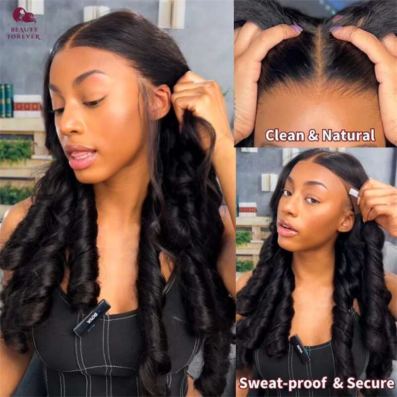 Beautyforever 3D Body Wave 7x5 Bye KNOTS Glueless Ready To Wear Brazilian Human Hair Wig Fits All Size Heads