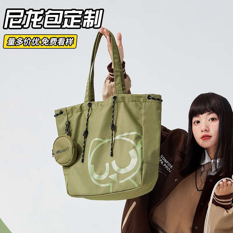 Nylon Fashion Crossbody Custom Pattern Waterproof Tote Large Capacity Canvas Bag