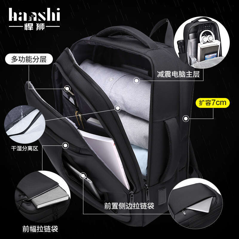 Men's High-End Fashion Women's Backpack Ballistic Nylon Waterproof Laptop Commuter Lightweight School Bag