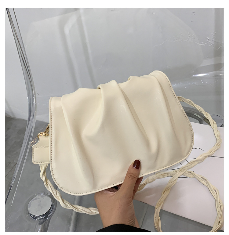 Women's cloud bag new fashionable fairy pleated armpit bag designer women's single shoulder fashionable women's crossbody bag