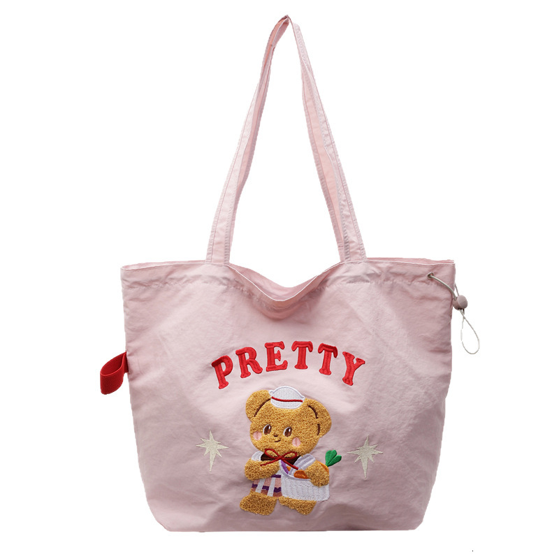 designer 2025 New Literary College Style Simple Large Capacity Tote Bag for Women Trendy Versatile Class Commuting Shoulder Bag