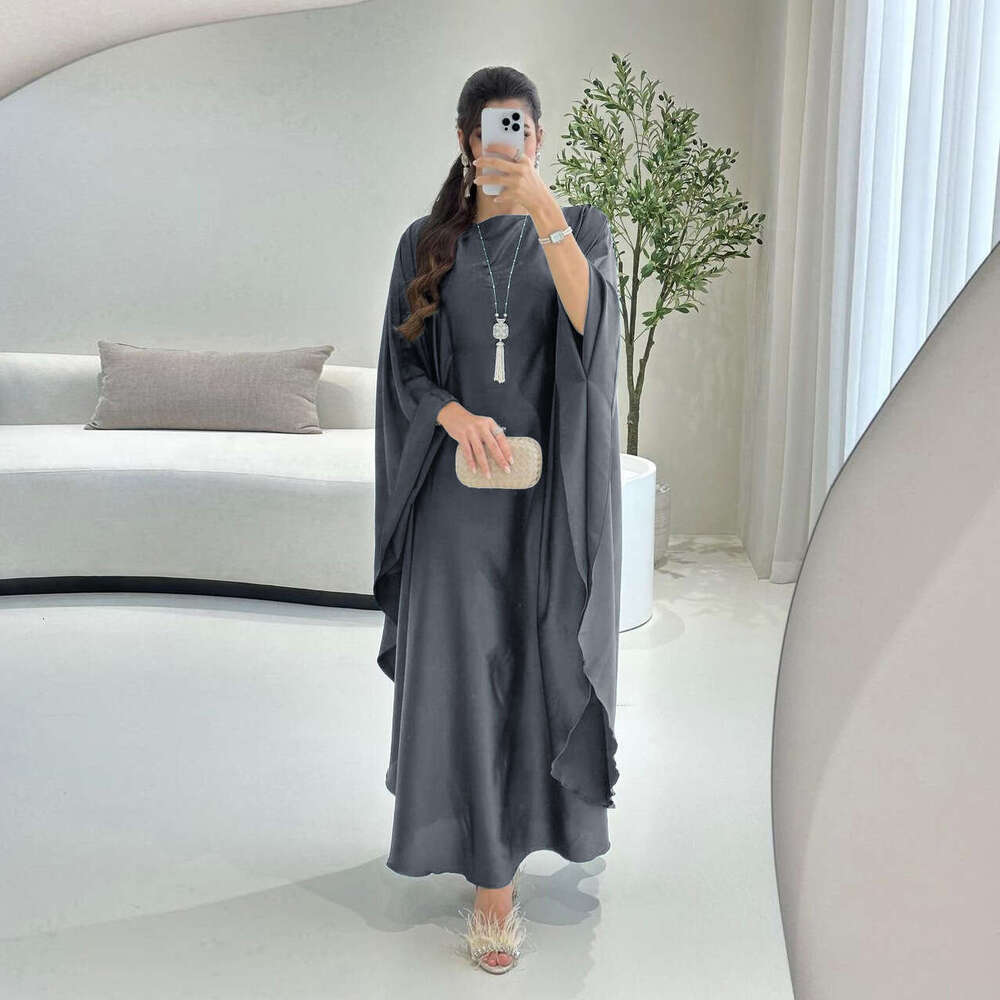 Mq096abaya Muslim Dress Modest Fashion Pullover Soft Light Embroidered Long Robe Women's Clothing B5