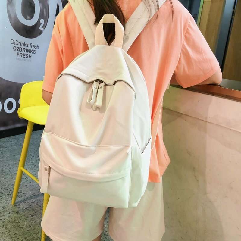 Muji Backpack for Middle Girls, Korean Version, Harajuku Ulzzang Style, College Student Backpack, High School Large Capacity Ins Style Double Shoulder