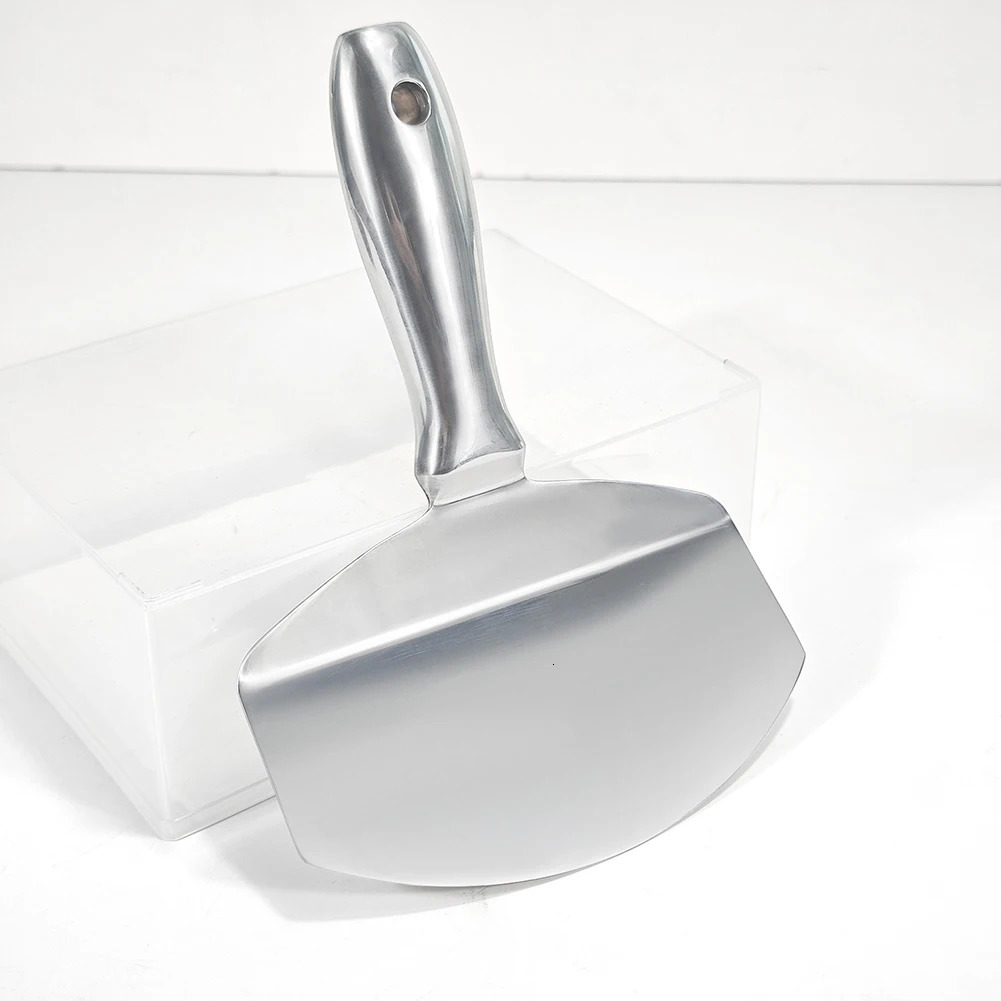 Stainless Steel Bucket Scoop Putty Knife Scraper Drywall and Plaster Tool for Clean Paint Mortar Etc 250527