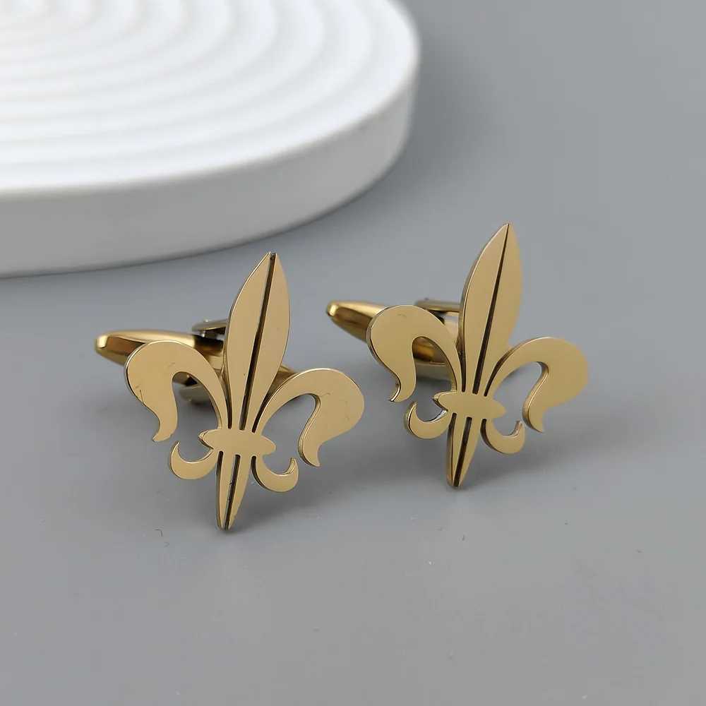 Silver retro baroque hollow gold-plated cufflinks black French shirt cuff accessories matching with mens suits W250606