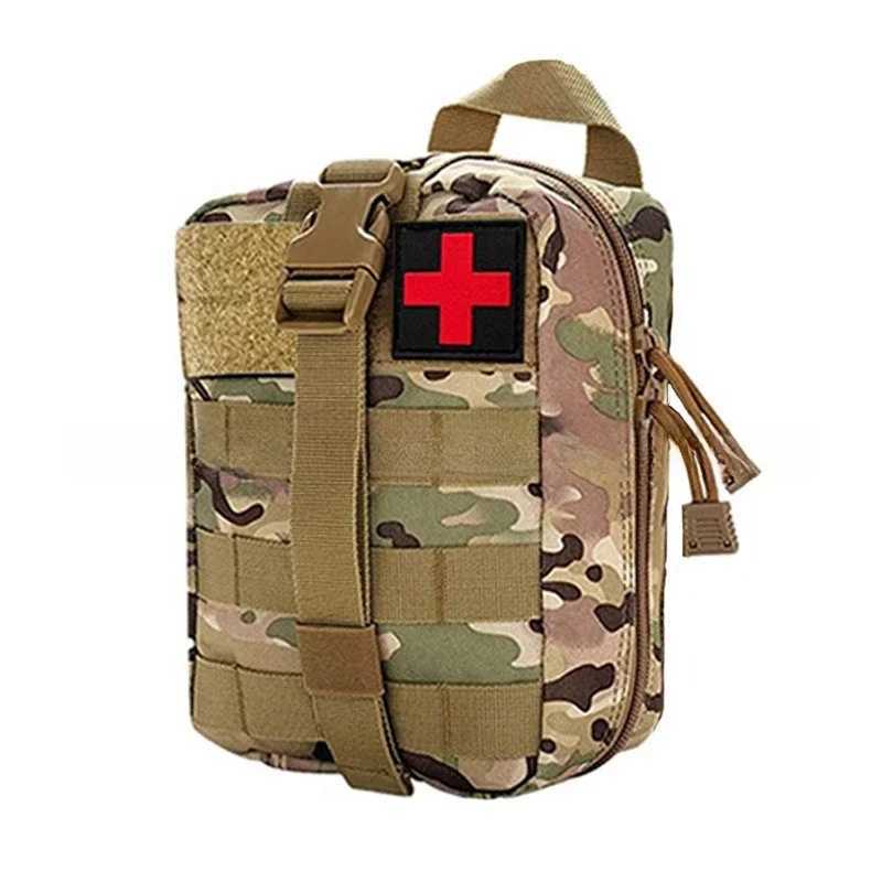Outdoor Camouflage Tactical Backpack Emergency First Aid Kit Multi Functional Travel Waist Pack Accessory Pouch W250603