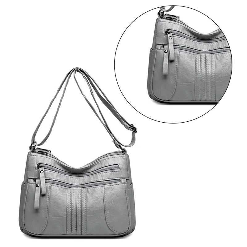 E74B Crossbody Bags For Women Ladies Crossbody Purse Pocketbooks Multi Pocket Shoulder Bag PU Leather Shoulder Purse Handbag XJ250604