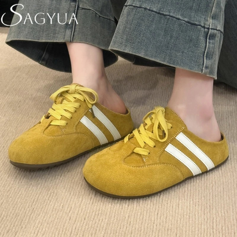 Platform Womens Sneakers Flats Mules Shoes Lace Up Slippers Trend Casual Sneakers Cozy Summer Woman Shoes Sandals Loafers 250529