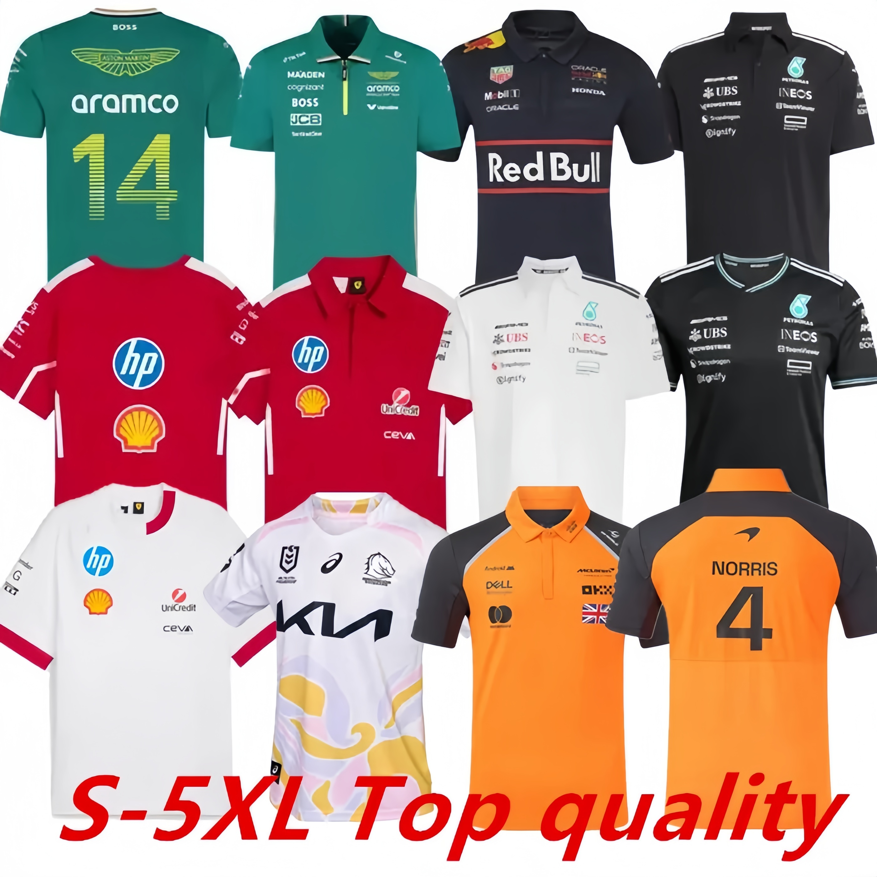 2025 Aston Martin Men's T-Shirts Jersey Mercedes Alonso T-shirt F1 24 25 Official Mens Fernando T-Shirt Casual Stroll POLO Car Motorsport Formula 1 F1 Racing Suit Shirt