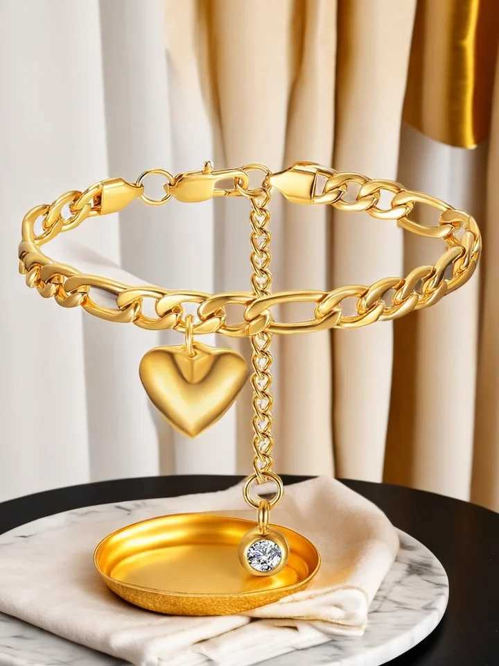 Anklet For Women Gold Color Stainless Steel Cuban Link Ankle Bracelets Summer 2022 Fashion Leg Chain Beach Foot Jewelry Ancklets W250604