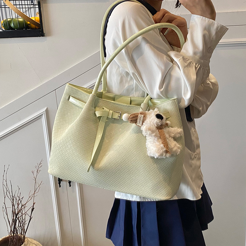 designer Large Capacity Niche Handheld Tote Bag for Women 2025 New Trendy Fashion Versatile High-Quality Texture Shoulder Crossbody Bag