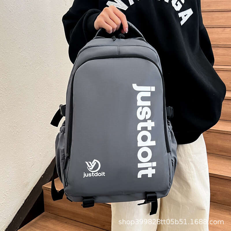 Korean Style Student Travel Men's Casual Backpack Simple Fashion Double Shoulder Large Capacity Laptop Bag