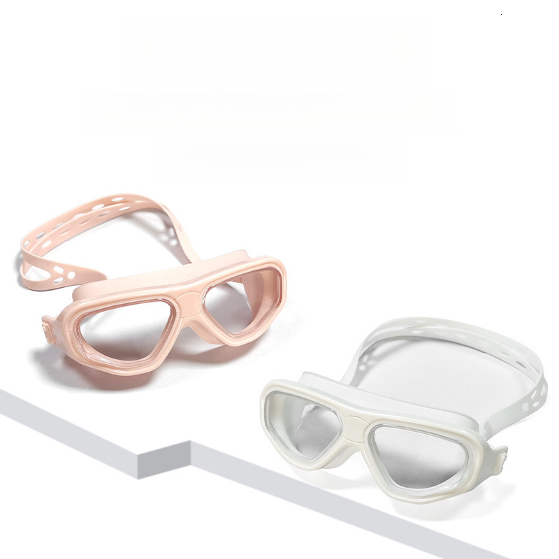 for Children and Adults, Unisex Diving Goggles Set, Waterproof, Anti-Fog, Transparent Swimming Glasses