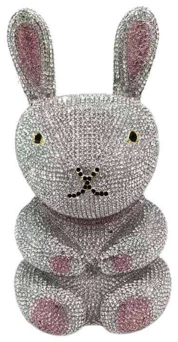Rabbit Crystal Evening Bag Women Rhinestone Handbag Wedding Party Purse Cute Animal Clutches Fashion Bridal Purses