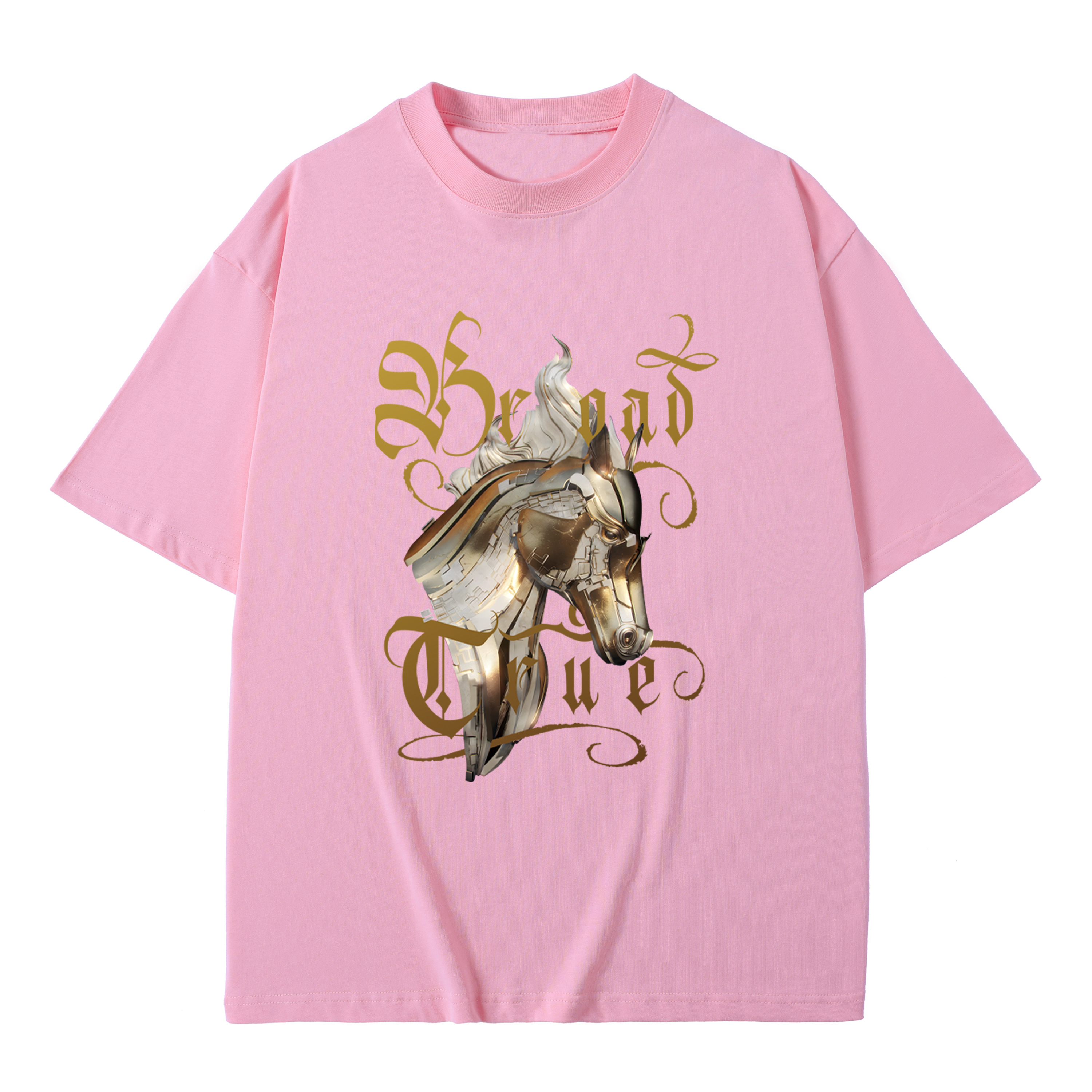 T-shirt men's top designer cotton T-shirt Silver the knight short sleeved clothing high-quality fashionable T-shirt BROADTRUE