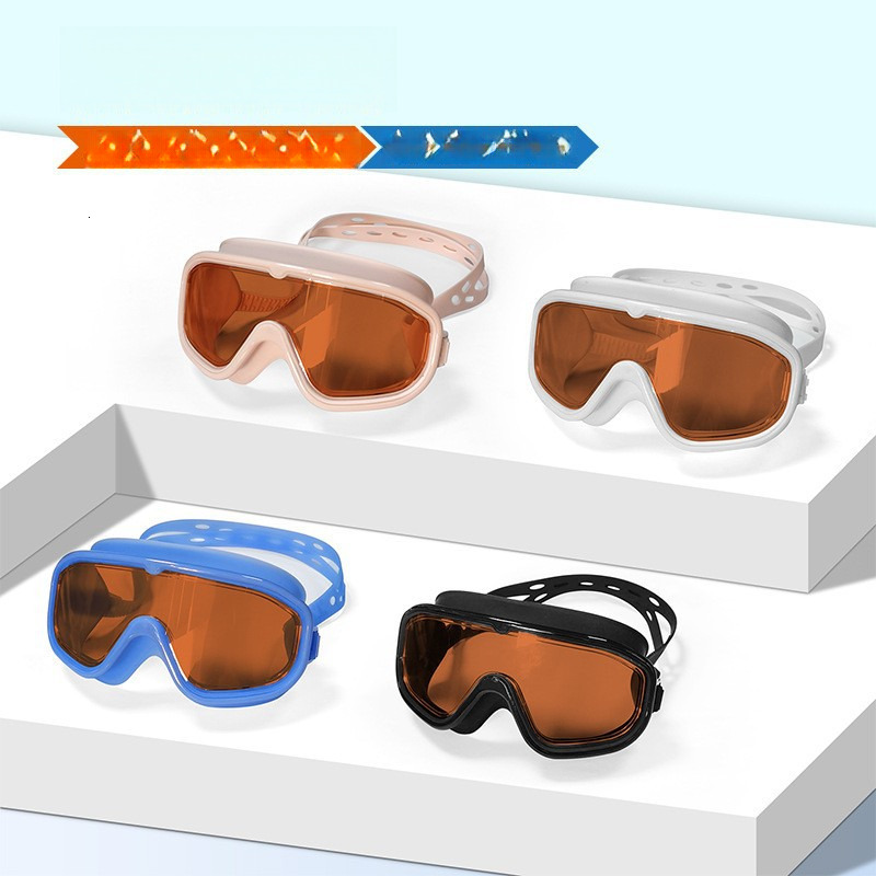 for Adults, Waterproof, Anti-Fog, Anti-Glare, UV Protection, Large Frame Swim Glasses, Diving Goggles, Swimming Goggles