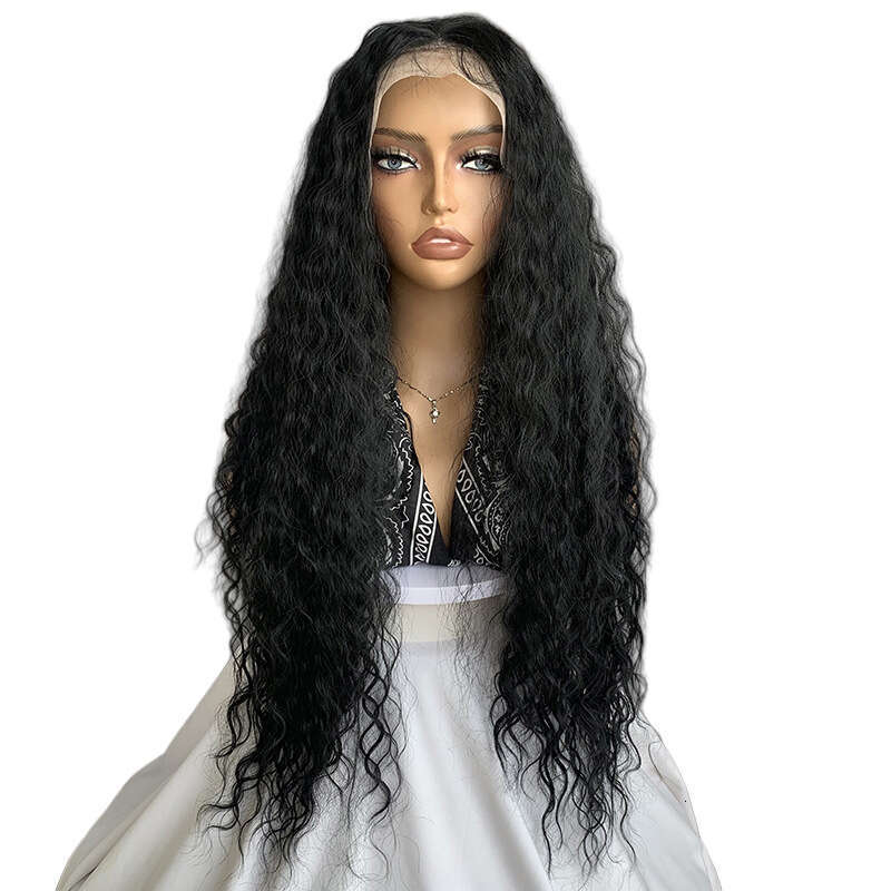 TEMU Fashion Long Hair Front Latin Curly Wig Frontal Wave Lace Wigs