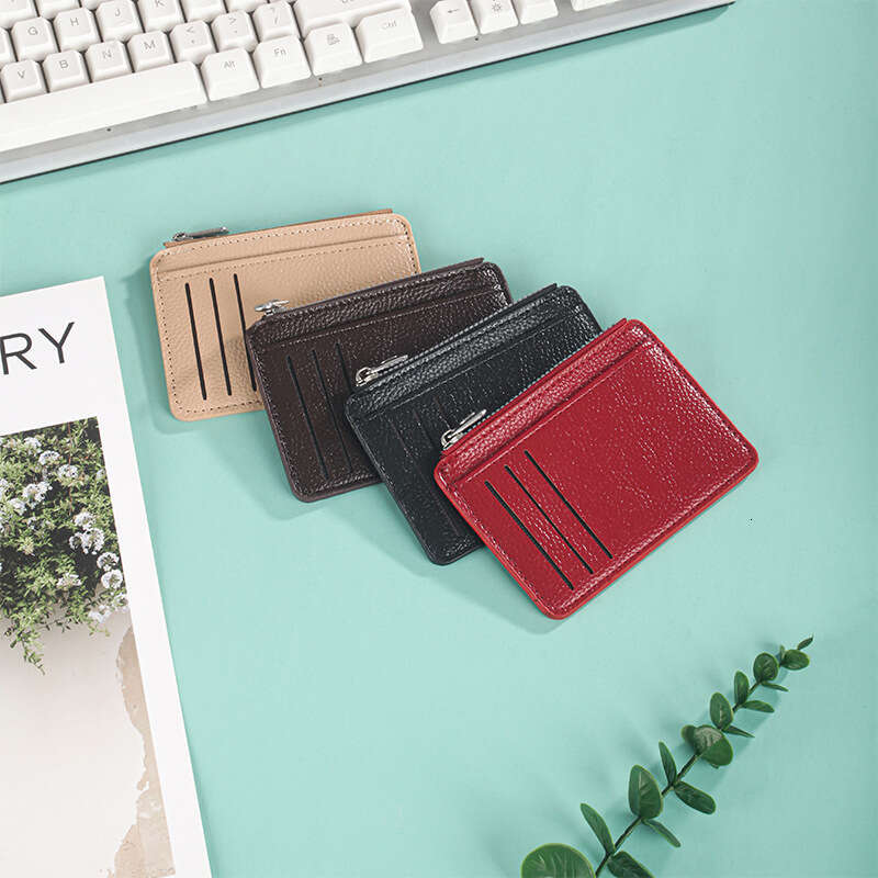 Hot Selling 2025 New Casual Zipper Multi-Card Slot Coin Purse Multi-Functional Lychee Pattern Card Holder