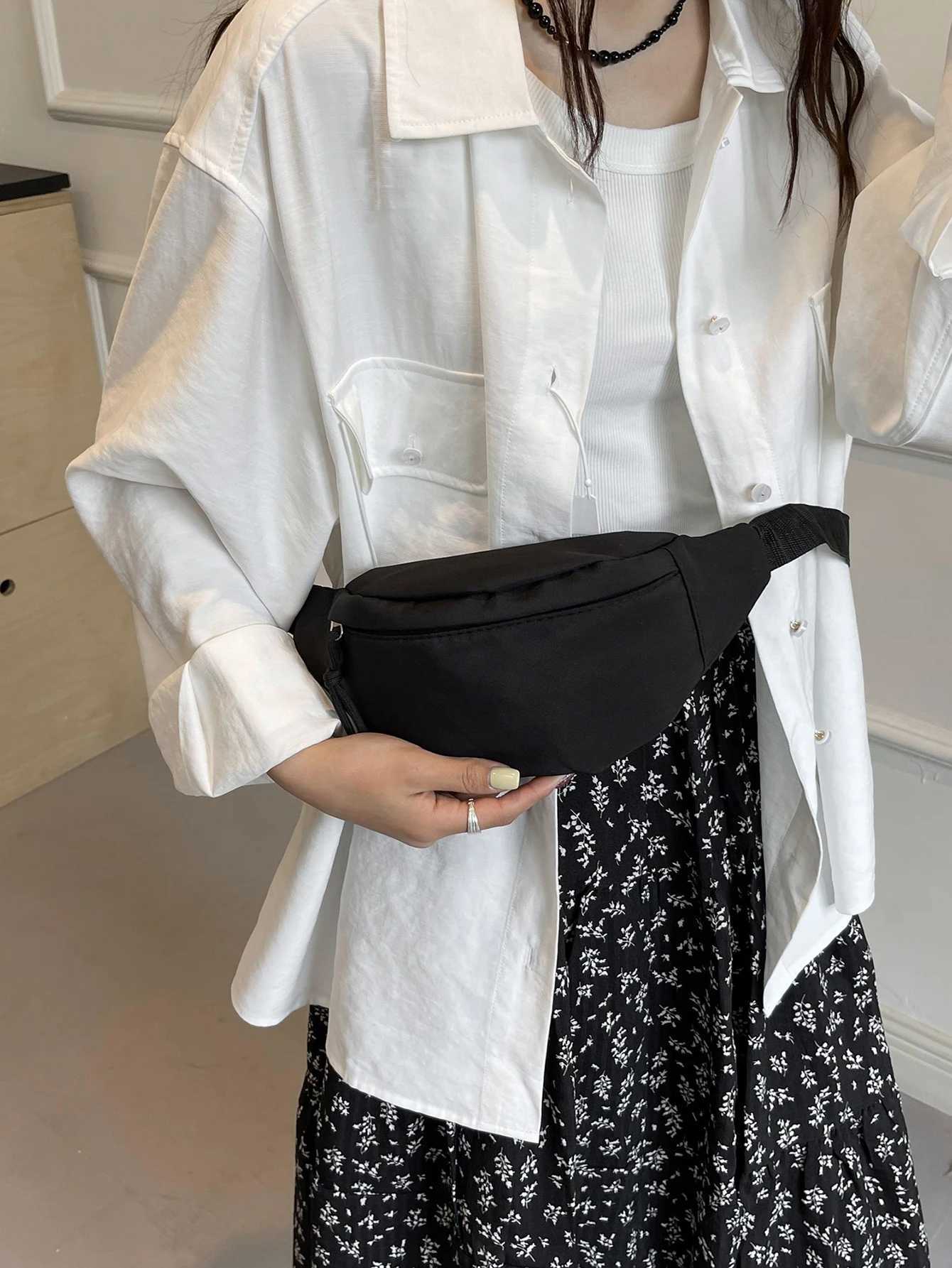 Waist Packs Mens and Womens Street Trend Waist Bag Oxford Casual Waist Bag Crossbody Chest Bag Waist Belt Phone Bag W250604