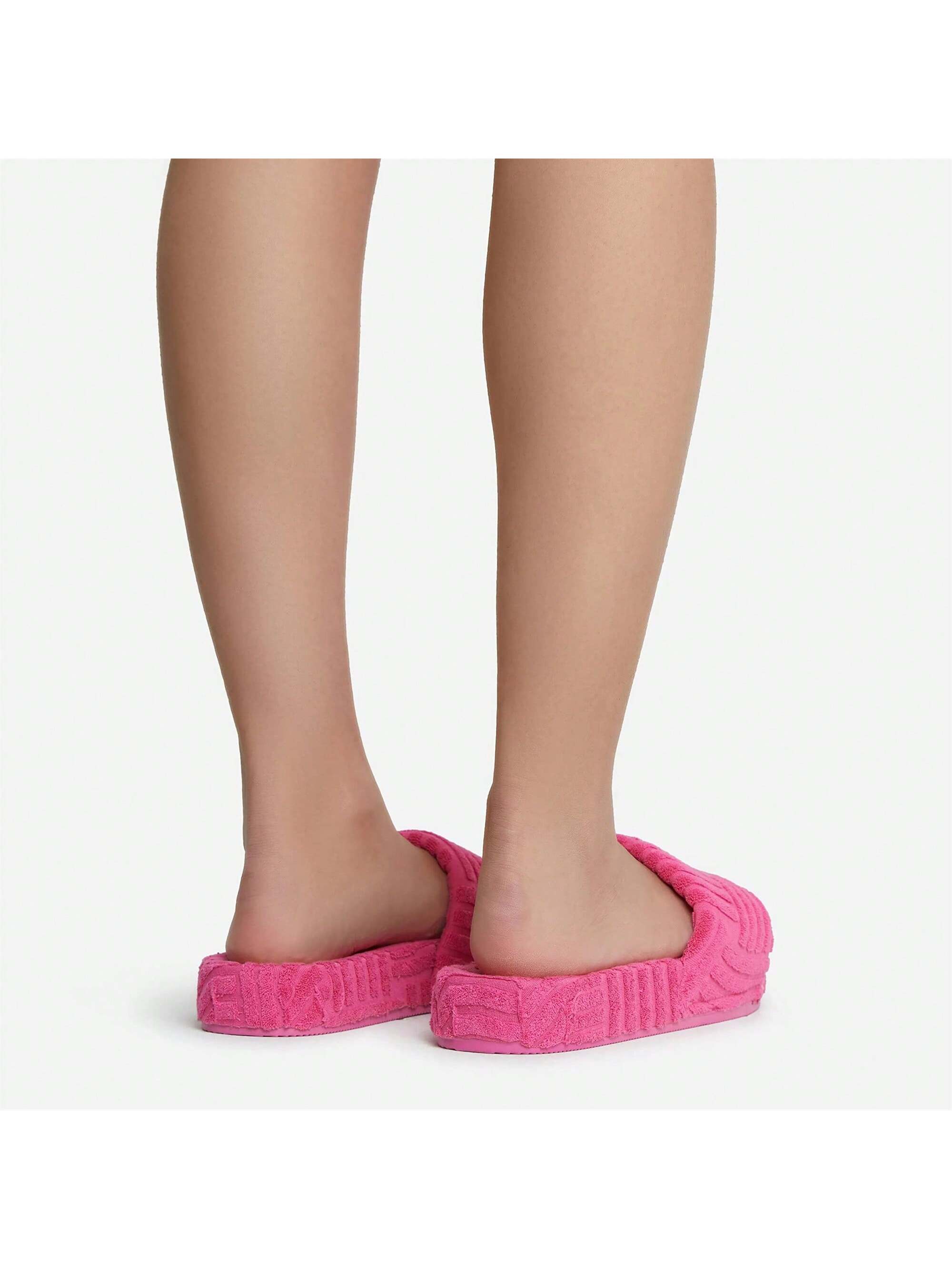arqa womens fuzzy opentoe slippers soft comfy memory foam indoor house shoes