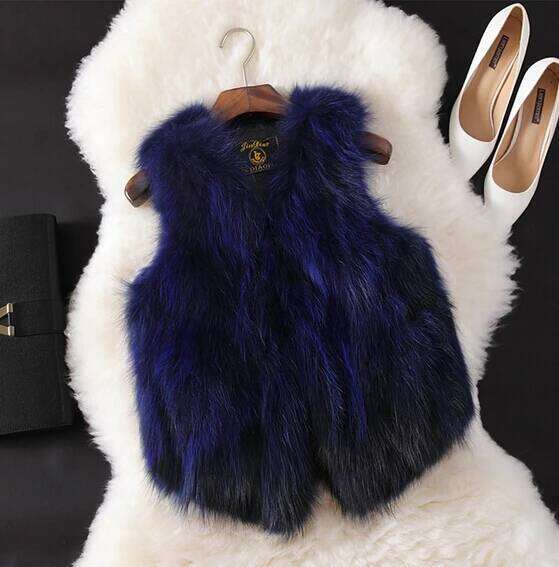 100% Real Raccoon Women Sleevess Vest Factory Outlet Wholesale Multi Custom Big Size Genuine Nature Pure Fur Gilet DFP978
