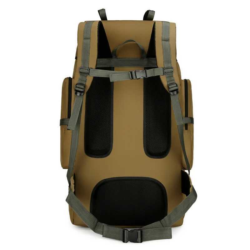 130L Large Capacity Mountaineering Bag Suitable Outdoor Travel Camping Climbing Adventure Multifunctional Waterproof Backpack W250603