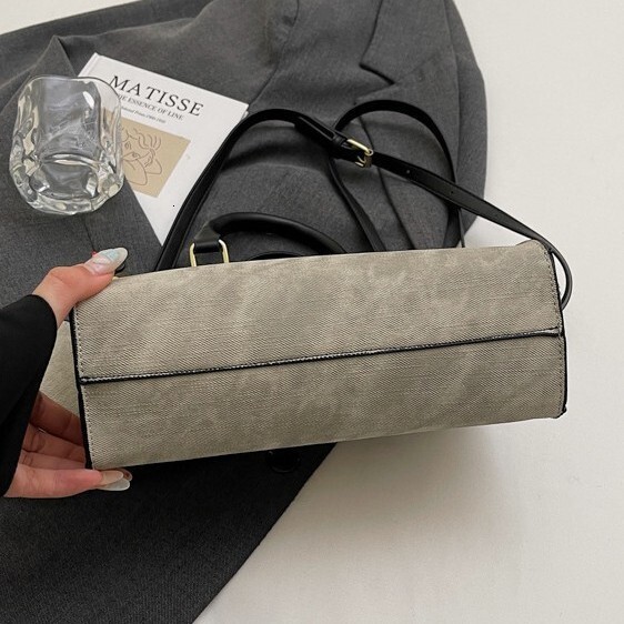 Women's Handbag 2025 New Free Shipping Fashion Color-blocking Retro Versatile Shopping Bag Simple Commuter Shoulder Designer Crossbody Bag