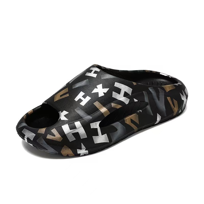 Sole Thick Patchwork Color Summer Sneaker Slippers Women Men Platform Slides Eva Unisex Sports Sandals Beach Shoes 9695
