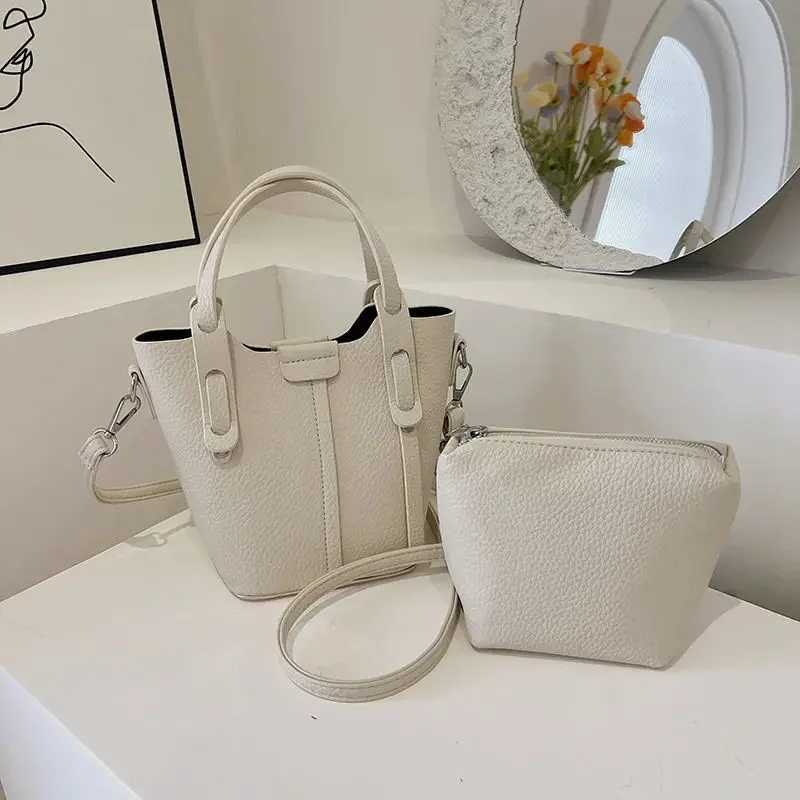 Soft Leather Bucket Small Bag for Women 2025 New Senior Ins Fashion Single Shoulder Crossbody Bag Casual All-Match Handbag XJ250604