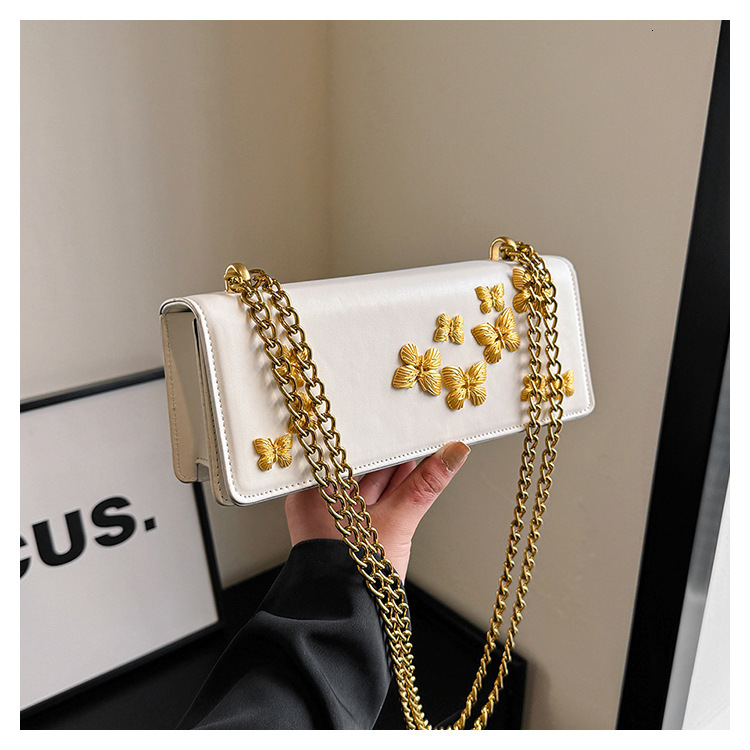 High-end Butterfly Bag For Women 2025 Spring New Shopping Bag Fashion Small Square Bag Niche Casual Designer Free Shipping Versatile Shoulder Bag