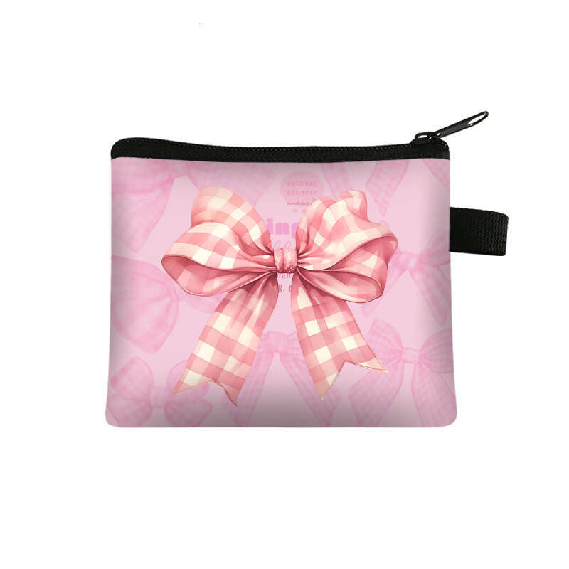 Butterfly Festival Cherry Purse Cute Full Version Pink Cartoon Portable Coin Storage Mini Lipstick Bag