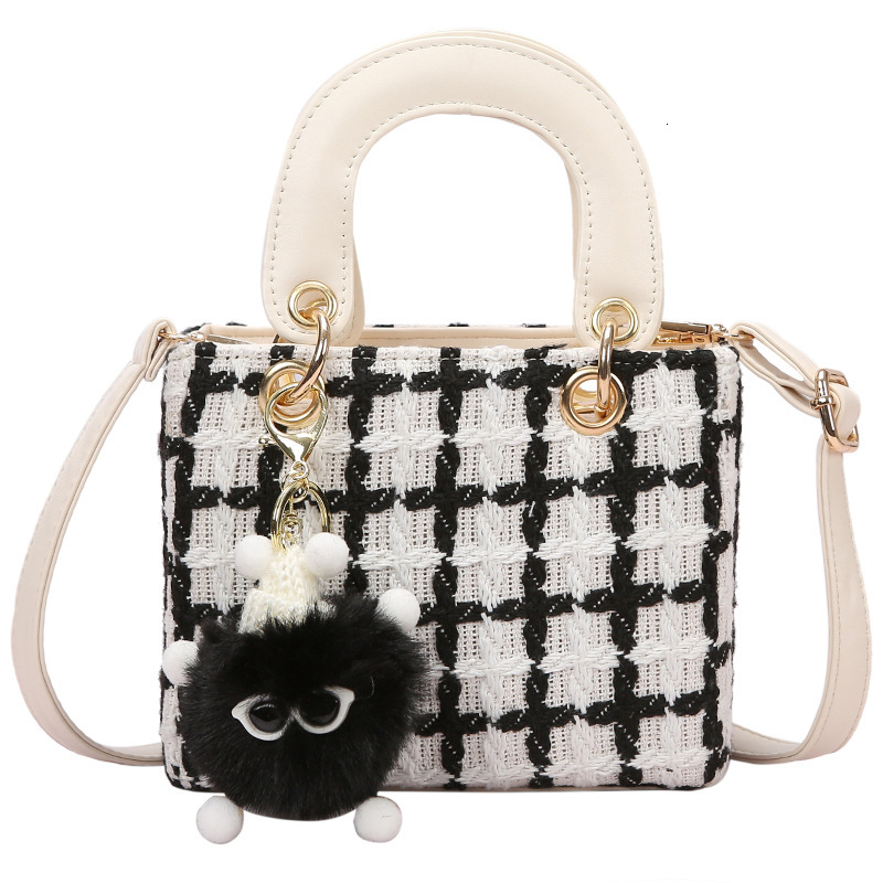 Woolen new women's bag autumn/winter crossbody bag handbag Princess Diana bag designer large capacity shoulder bag handbag