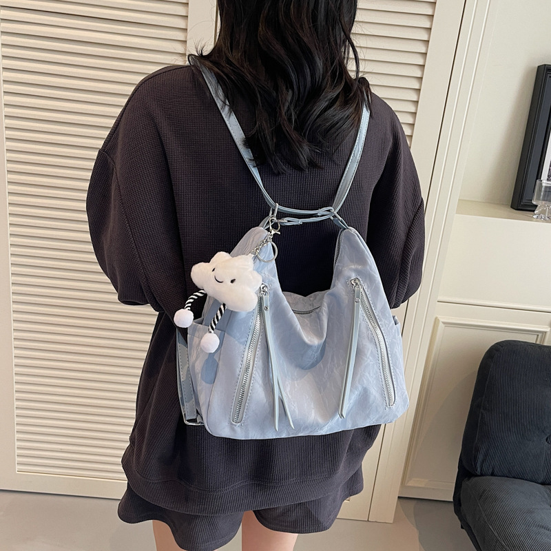 designer Minimalist Tote Bag for Women Large Capacity 2025 New High-end Handheld Commuter Bag Simple Casual Multi-pocket Backpack