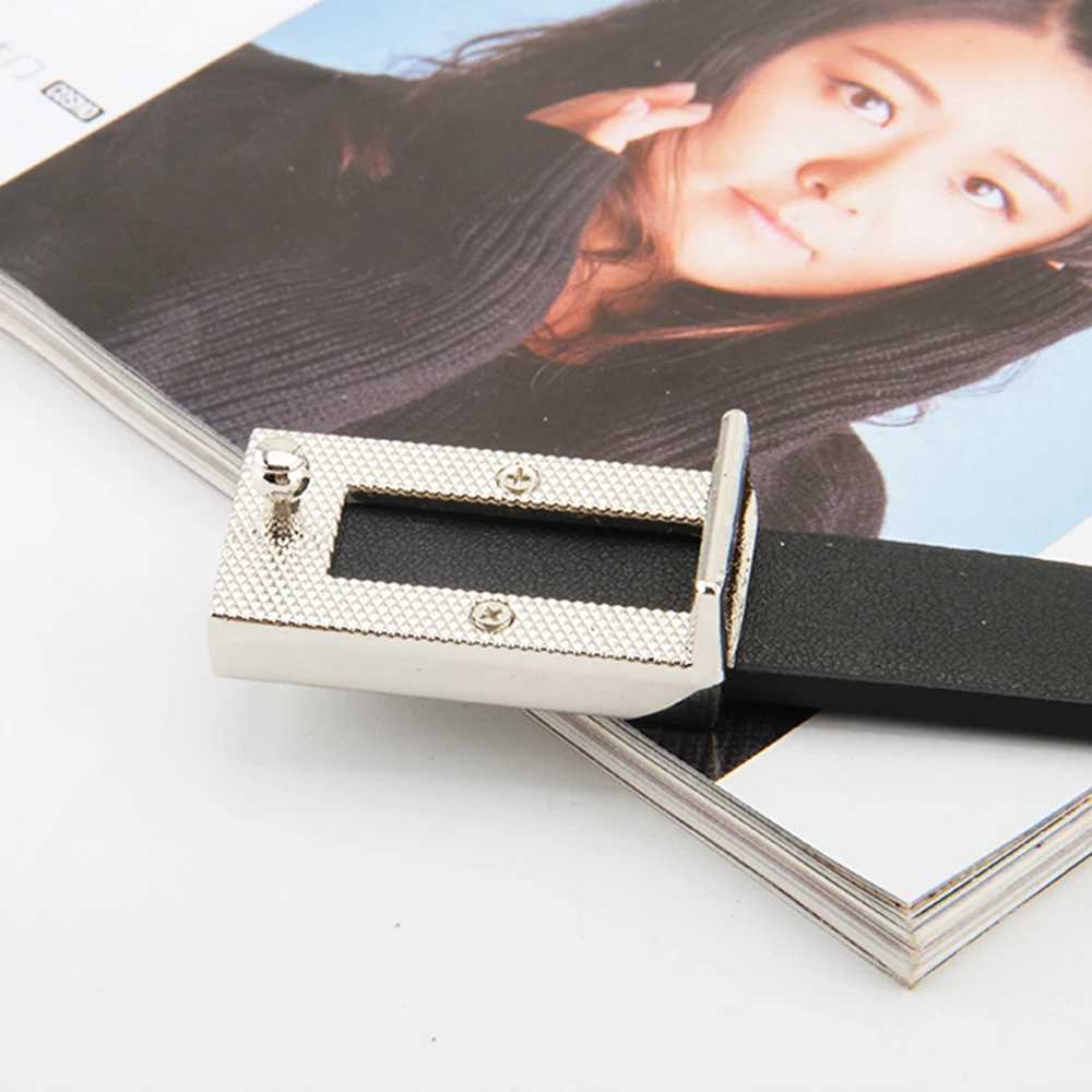 HOT Luxury Gold Silver Buckle PU Leather Belt for Women Jeans Dress Decoration Waistband Fashion Casual Metal Black Waist Belt 2024 W250604