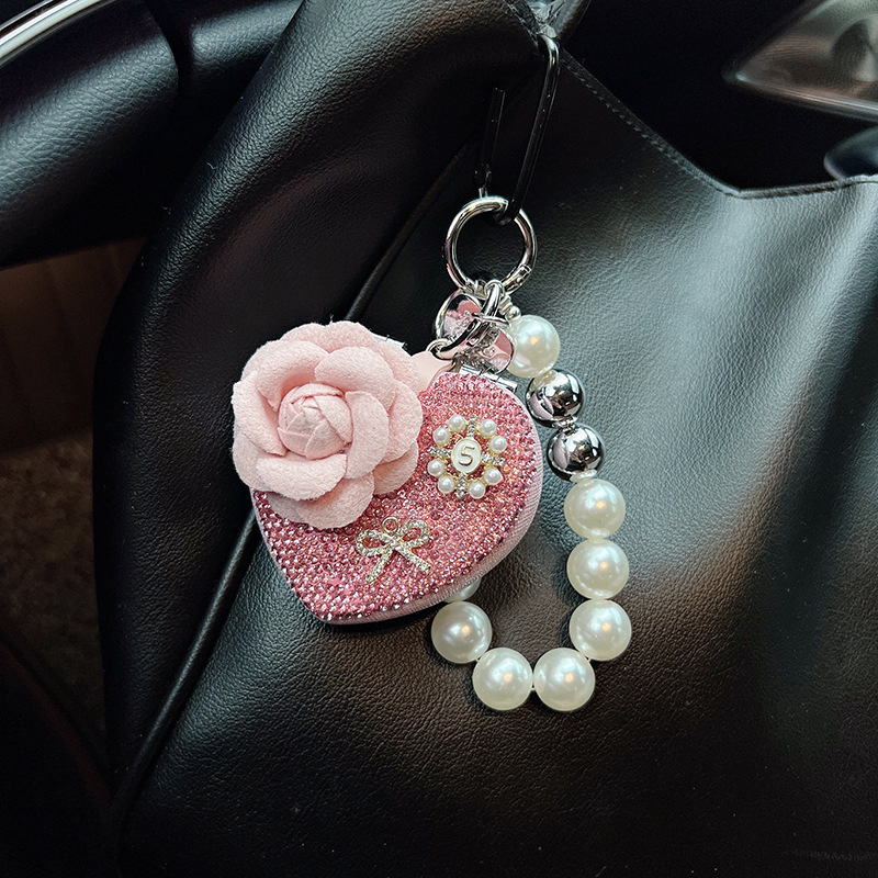 Elegant Jewelry Combo: Dual-Purpose Key Holder + Handbag Charm