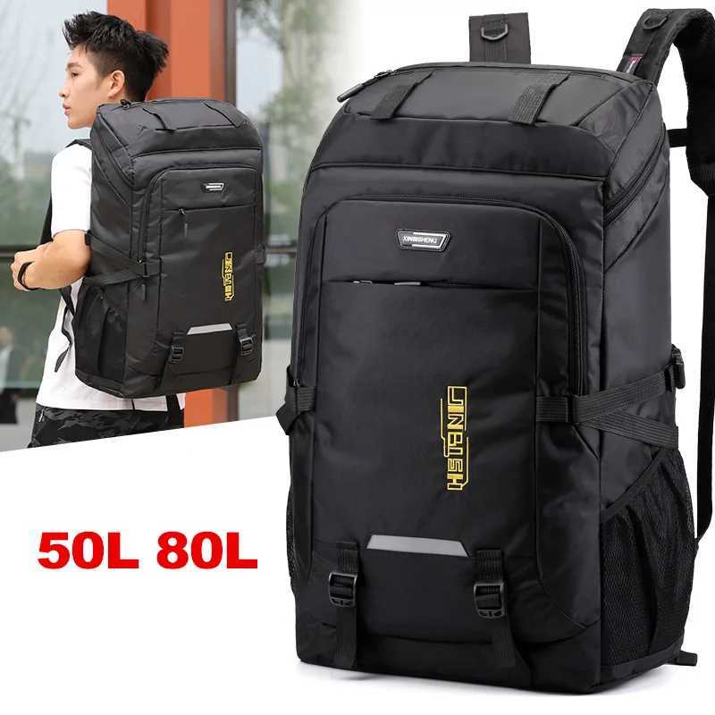 50L Outdoor Camping Backpack Hiking Bag Men Travel Bags Sports Tactical Rucksack Waterproof Climbing Mountaineering Bags XA935WA W250603
