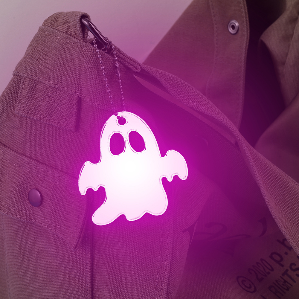 Glowing Ghost Hanging Accessory for Backpacks Various Colours & Personalized Design