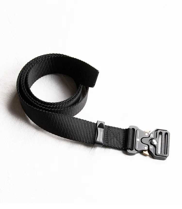 3.8cm 3cm 2.5cm canvas tactical belt for men and women trendy hip-hop punk outdoor hunting girdle outdoor sports youth waistband W250604